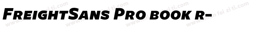 FreightSans Pro book r字体转换